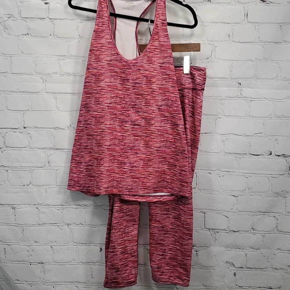 Maurices Pink and Purple Gym Workout Razorback Tank Women's Size XXL